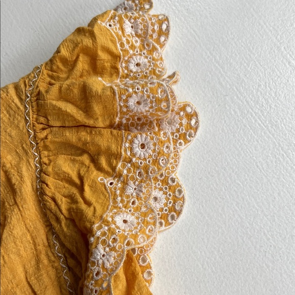 Yellow Ruffled Women’s Top - Picture 5 of 5